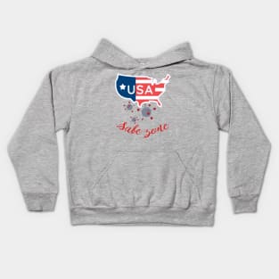 Safe zone America 4th of july shirt - Safe zone Kids Hoodie